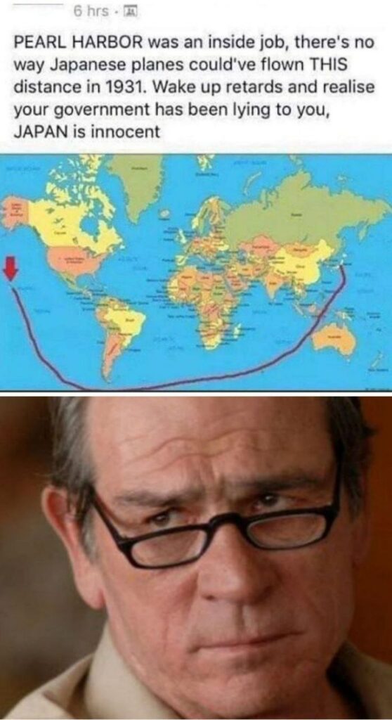 When they tell you Japan “just walked over” to Pearl Harbor—like bro, that’s a WALK. #History #Bruh #Conspiracy #MapLogic.
