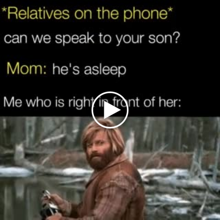 When your mom says you’re asleep but you’re literally RIGHT THERE 😂 Moms be wildin’ #momlogic #meme #funny.