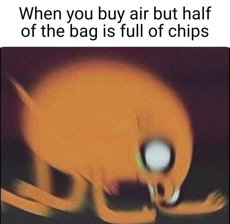 “When you buy air but half of the bag is full of chips” Legit snack companies: 👀 #snacks #fail #truth.