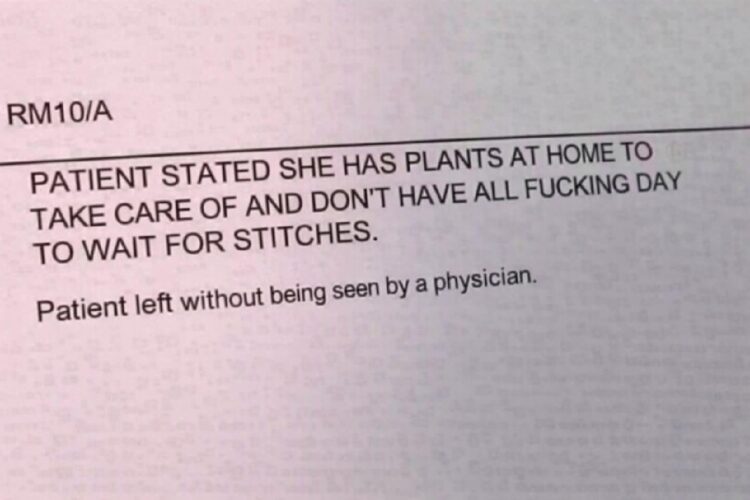 You ever love your plants so much you walk out of the ER cuz you don't have all fucking day? #priorities #plantmom.