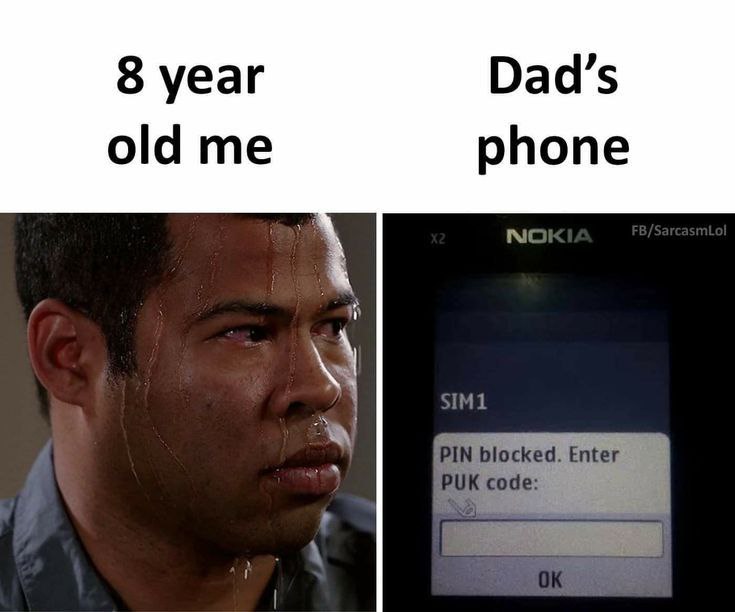 You as an 8yo: *sweating buckets* Dad’s phone: "PIN blocked. Enter PUK code." #Nostalgia #TechProblems.
