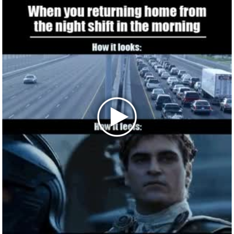 When you returning home from the night shift in the morning. How it looks: empty lanes, traffic jam. How it feels: serious face. #nightshift.