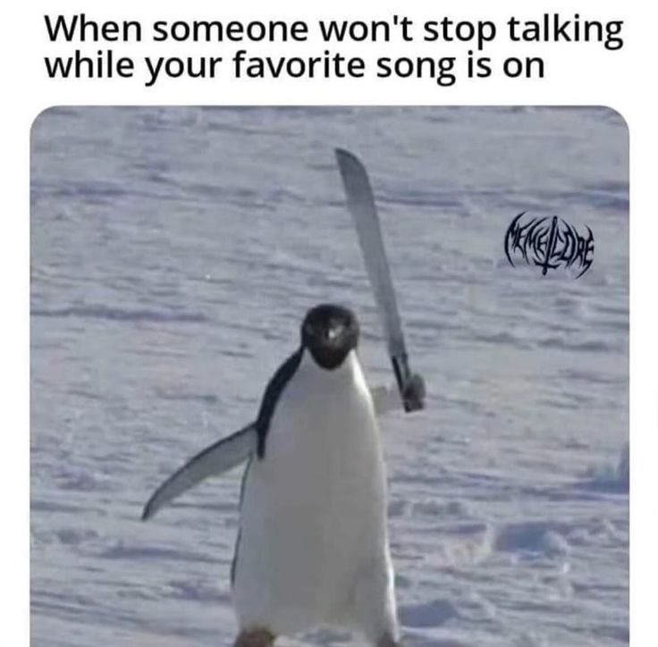 When someone won’t stop talking while your favorite song is on. Shhhh #mood #musiclovers #relatablecontent.