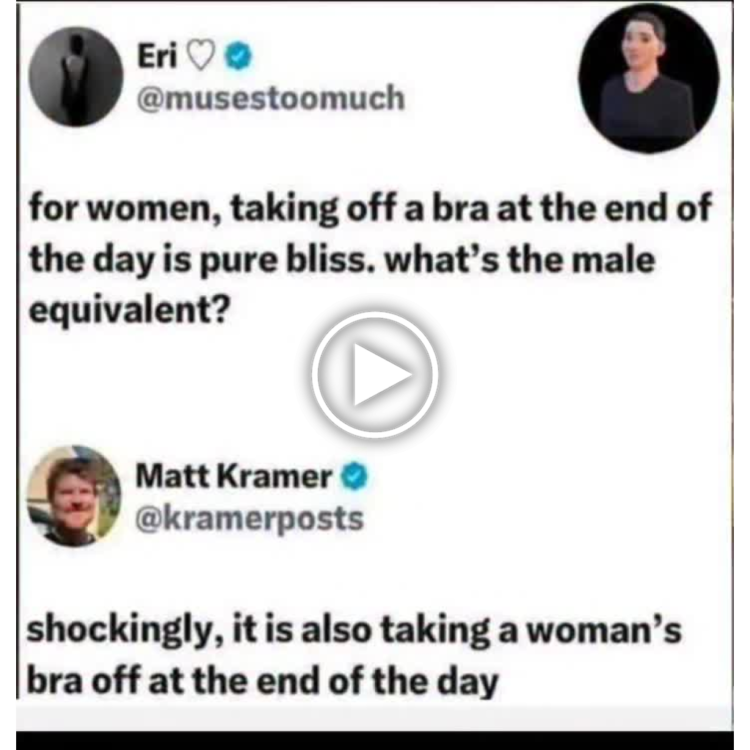 What’s the male equivalent of taking off your bra? Shockingly, it’s also taking off her bra 😂 #facts #truth #lol.