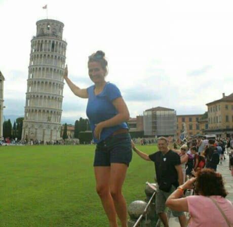 POV: You finally make it to Pisa and turn everything into arm day. #TravelGoals #Perspective.