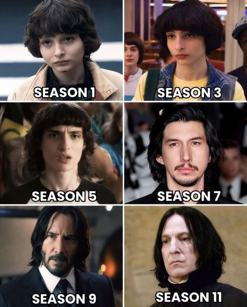 When you binge a show and the kid actor does puberty speed runs. “Season 1 vs Season 11” 😂 #puberty #TVlogic #glowup.