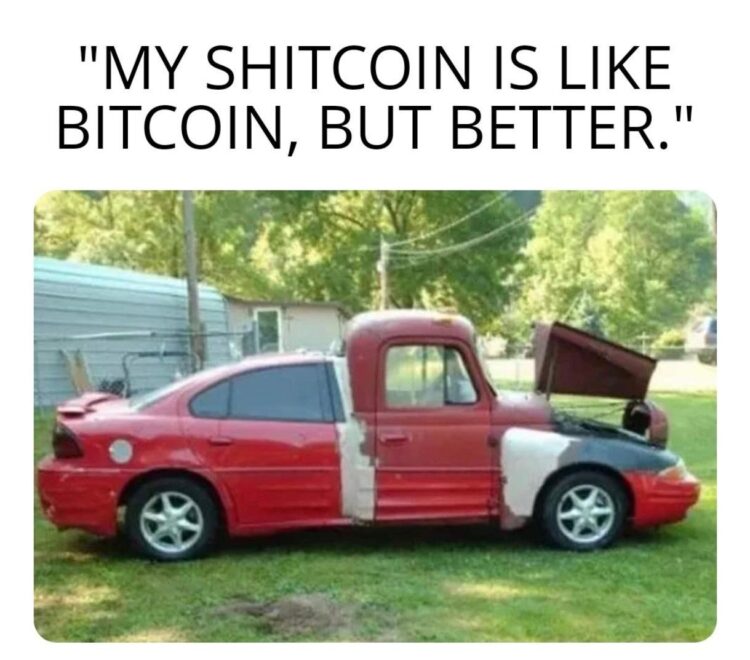 MY SHITCOIN IS LIKE BITCOIN, BUT BETTER. When you DIY your crypto and it shows. #crypto #fail #memes.
