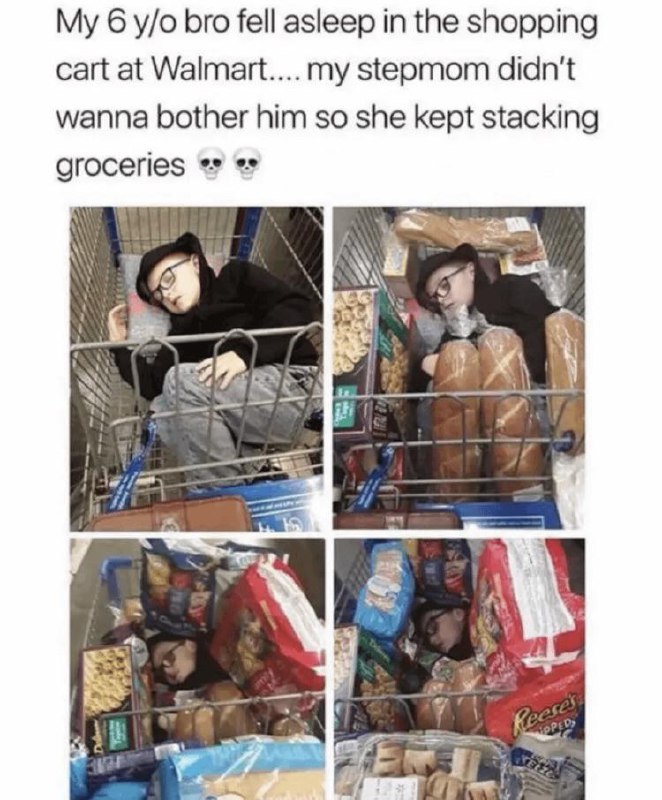 When you tell mom you’re not tired and 5 aisles later… #Parenting #Mood.