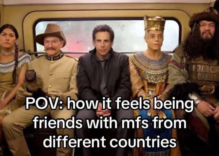 POV: how it feels being friends with mfs from different countries. Every group chat ever 😭🌍 #friends #cultureshock #vibes.