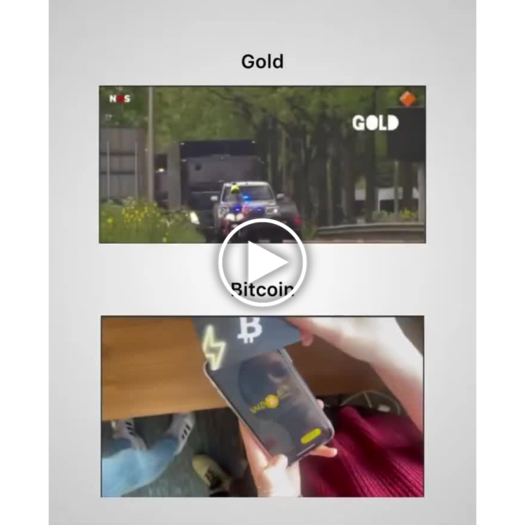 When you carry gold vs when you carry Bitcoin 😂 Security level: medieval vs future. "Gold" "Bitcoin" #Crypto #DigitalMoney.