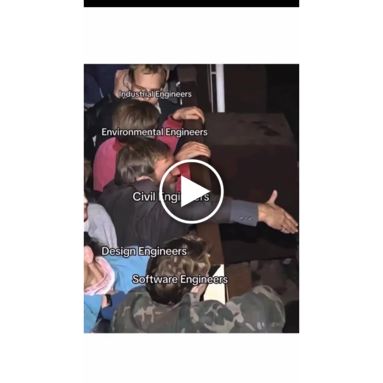 When you’re the Civil Engineer and everyone’s counting on your concrete support 💪 #engineerlife #teamwork.