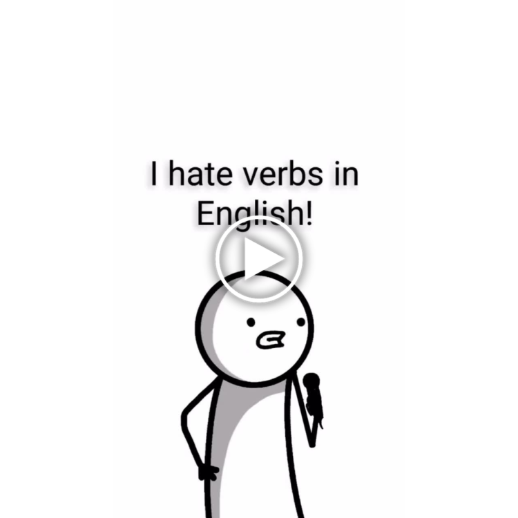 You ever just want to erase verbs from English? "I hate verbs in English!" 😂 #EnglishProblems #language.