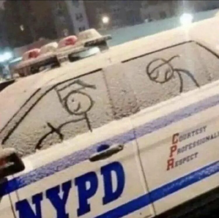 When you and your friend can't agree on the playlist but you're both stuck in the car. #NYC #SnowDay #SquadGoals.