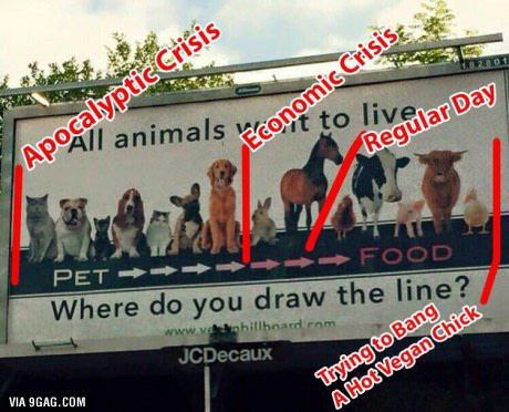 When it’s Apocalyptic Crisis, Economic Crisis, Regular Day or you’re Trying to Bang a Hot Vegan Chick 😂 #meme #truth #lol.