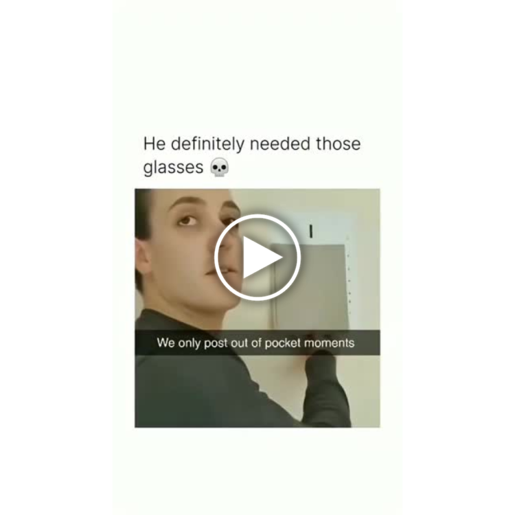 You definitely needed those glasses 💀. We only post out of pocket moments. #savage #truth #lol.