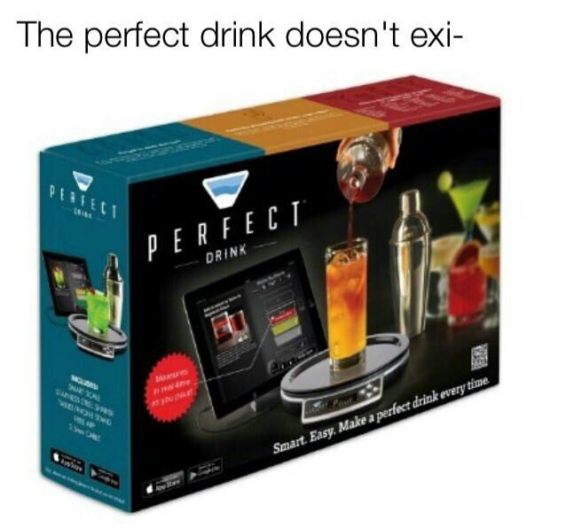 The perfect drink doesn't exi- but then you see this kit and suddenly you're a cocktail master. #cocktailgoals #bartenderlife.