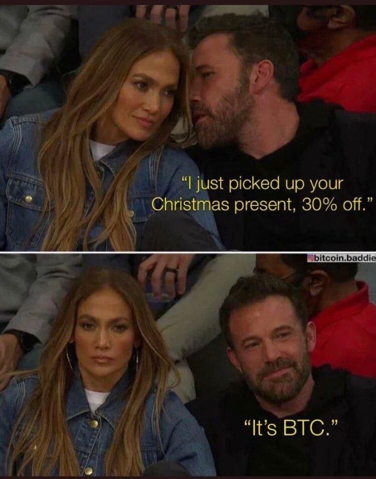 When you tell her “I just picked up your Christmas present, 30% off.” and then say “It’s BTC.” Her face tho 😂 #crypto #Christmas.