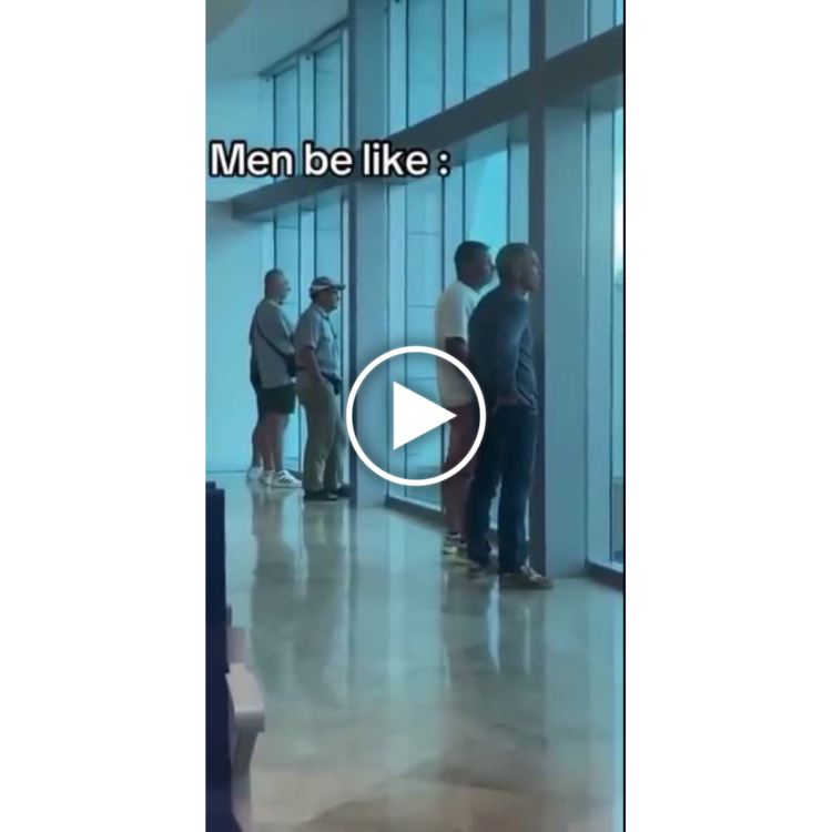 Men be like: Just four dudes staring into the abyss and bonding. Windows got nothing on this squad energy. #men #squad #meme.