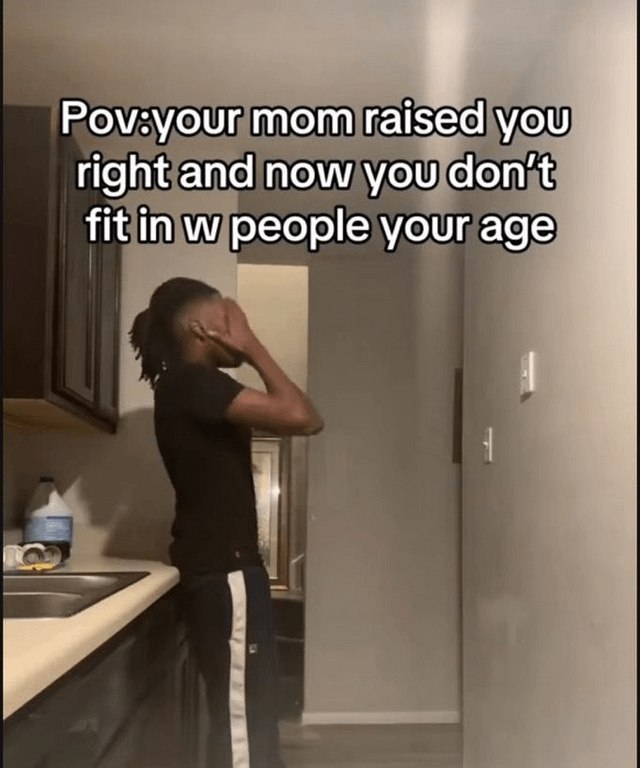 Pov: your mom raised you right and now you don’t fit in w people your age. Did someone say responsible loner? #adulting.
