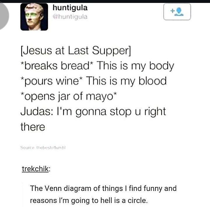 When Jesus said bread is his body & wine is his blood, then he opens mayo... Judas: “Bro chill!” 😂 Comment below if you laughed & now fear for your soul. #memes #savage.