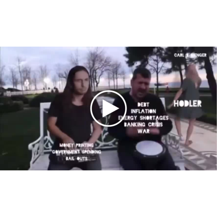 When you’re stressed about money printing, govt spending & bail outs but your friend’s vibing to debt, inflation & HODLER. #crypto.