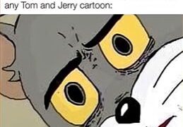 When you learn that this Tom face isn't from any Tom and Jerry cartoon: That moment of pure cartoon betrayal #memes #cartoon.