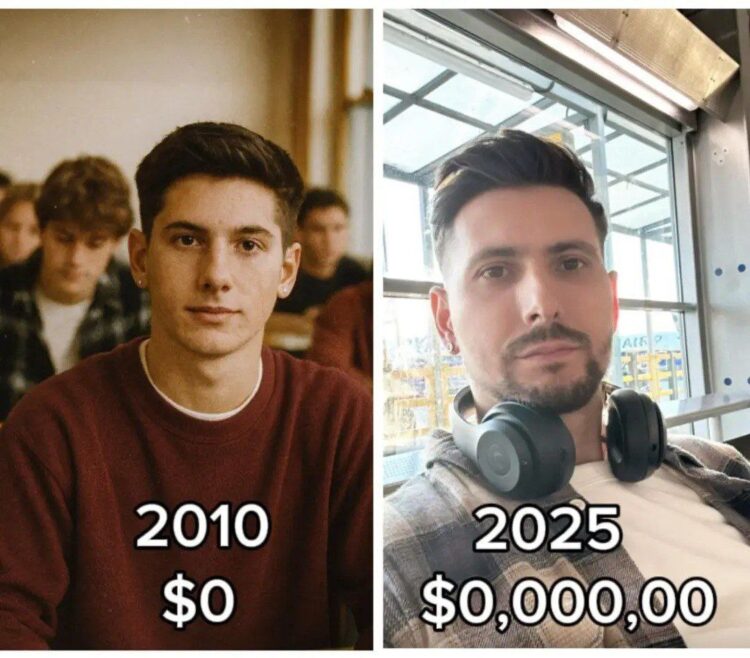 When it’s 2025 and you’re still flexing that $0,000,00 bank balance upgrade since 2010. Peak glow up vibes! #broke #timeflies.