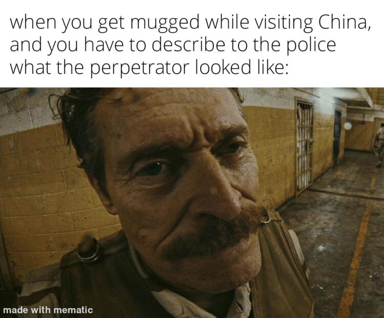 When you get mugged while visiting China, and you have to describe to the police what the perpetrator looked like. #awkward #help.