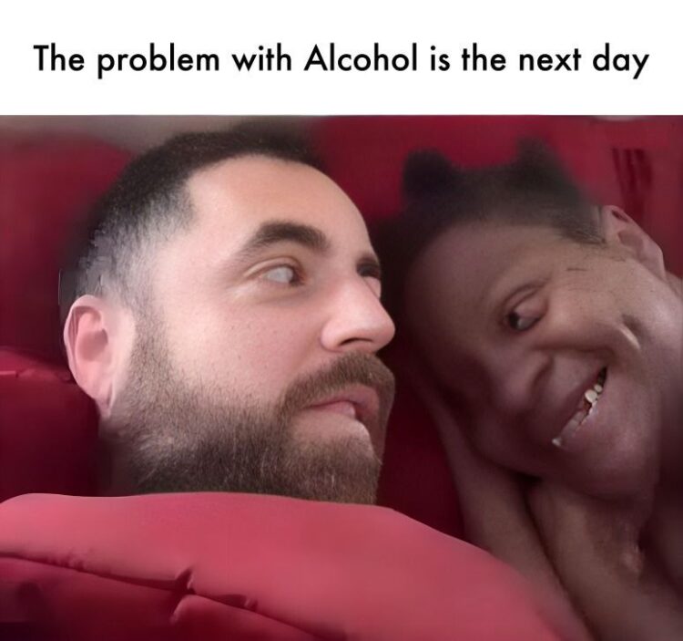 You know the problem with Alcohol is the next day right? This guy gets it. #relatable #alcohol #funny.