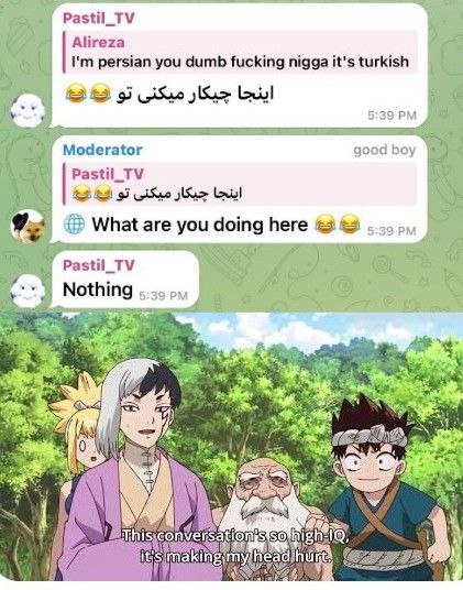 When the group chat starts flexing their 500 IQ debates and you're just here for memes. "This conversation's so high-IQ, it's making my head hurt." #BrainFreeze.