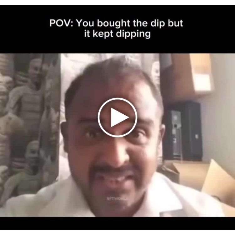 POV: You bought the dip but it kept dipping. That look when you're all in and the chart just tanks more. #crypto #relatable.