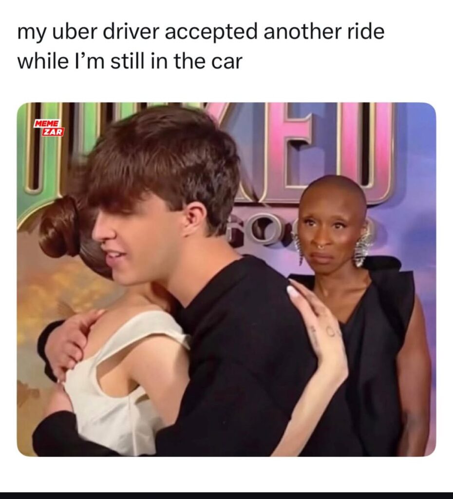 When your Uber driver picks up a new rider and you’re not even at your stop yet… "my uber driver accepted another ride while I’m still in the car" #UberLife #WTF.