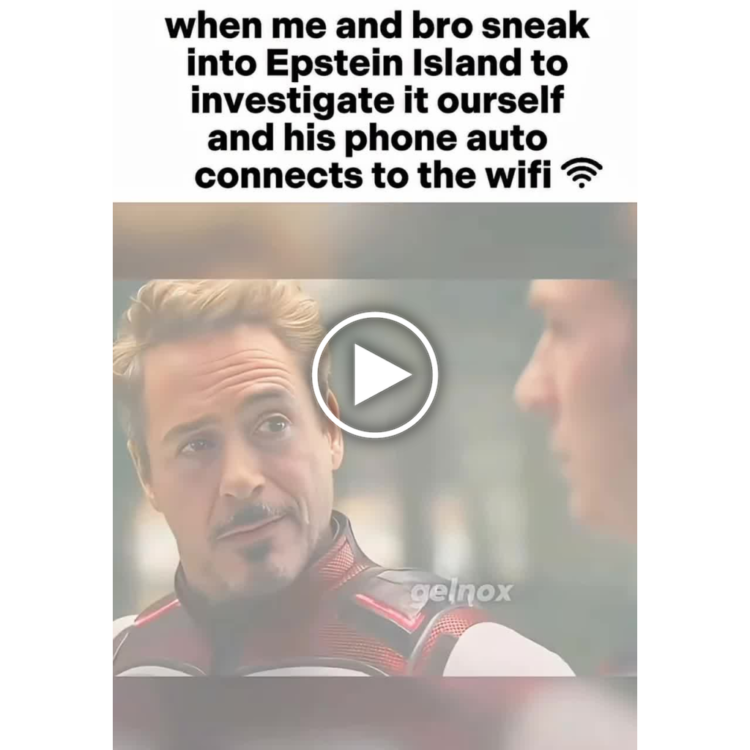 When me and bro sneak into Epstein Island to investigate it ourself and his phone auto connects to the wifi. #brofail #wtf.