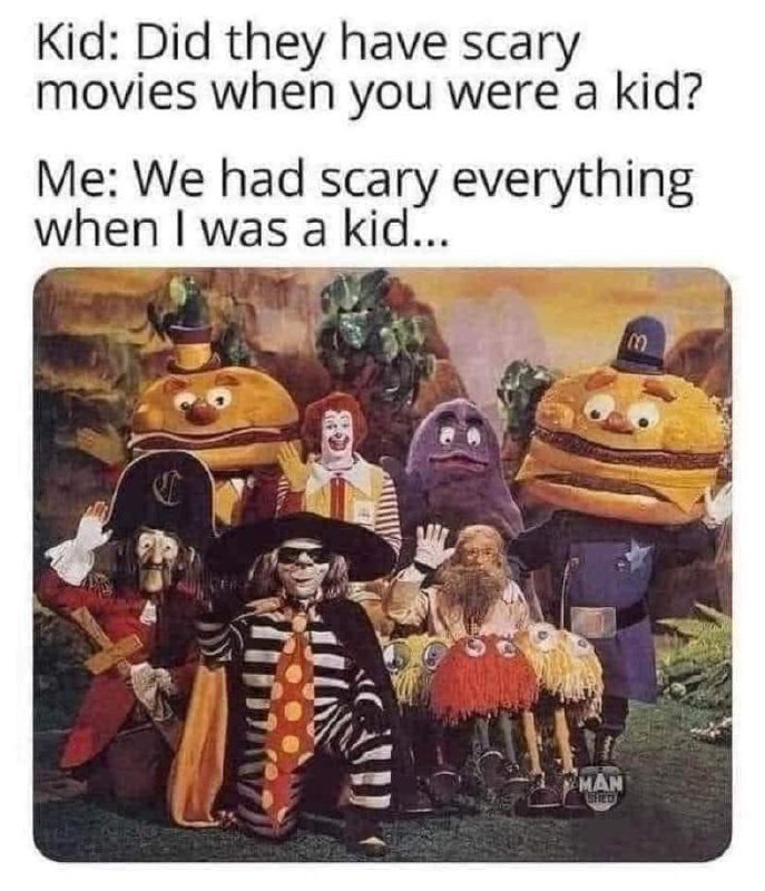 Kid: Did they have scary movies when you were a kid? Me: We had scary everything… 😂 Only 90s kids know! #nostalgia #childhood.