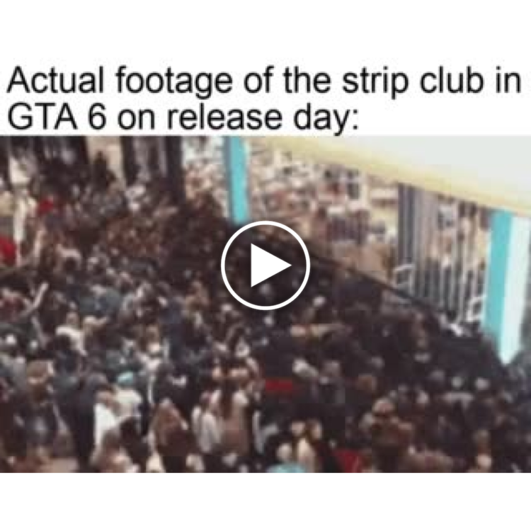 Actual footage of the strip club in GTA 6 on release day. You know you’ll be first in line 😂 #GTA6 #hype #memes.
