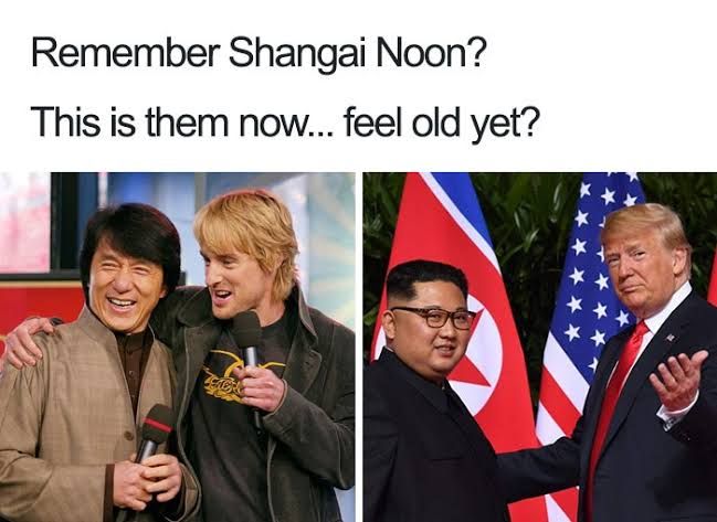 Remember Shanghai Noon? This is them now... feel old yet? Time really does fly 😂 #Throwback #Aging.