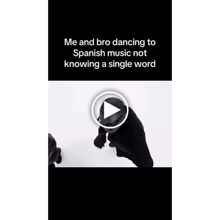 You and your bro vibing hard to Spanish music, not understanding a single word. 100% dance energy. #Mood #Dancing #Memes.