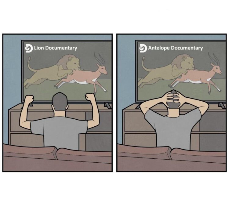 When you cheer for the lion in "Lion Documentary" but suddenly feel bad during "Antelope Documentary" 🤦‍♂️ #Mood #Switch.