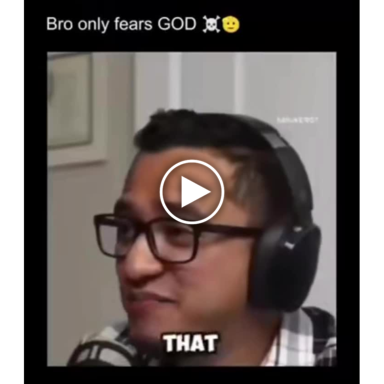 Bro only fears GOD 💀😐 THAT. If you relate, you're him. #savage #fearless #godmode.