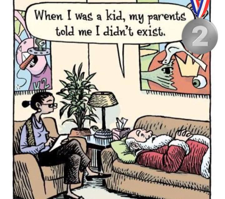 When your parents hit you with “you didn’t exist” and now your therapist’s pen is running out of ink. Mood level: expert. #childhood #therapy.