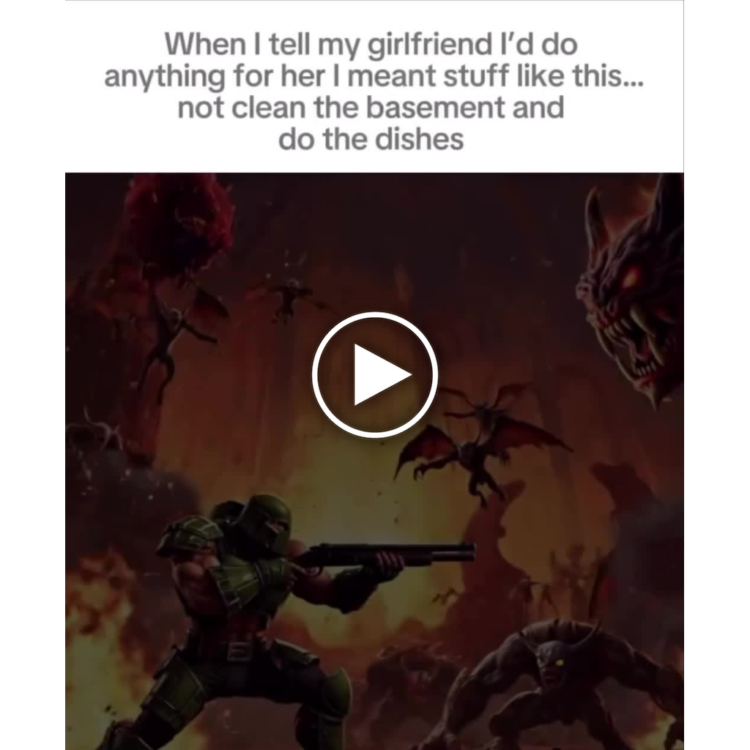 When I tell my girlfriend I’d do anything for her, I meant stuff like THIS... not clean the basement and do the dishes. #gamerlife.