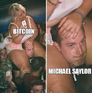 When you’re Michael Saylor and BITCOIN is riding high on your shoulders. $BTC #Bitcoin #crypto #memes.