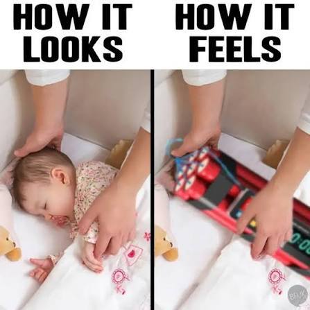 How it looks: tucking in a baby. How it feels: tucking in your prized toy train. #Mood #TrueStory.