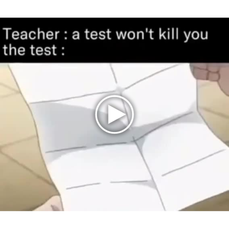 Teacher: a test won't kill you. The test: 🥴 When you need an engineering degree just to unfold your exam! #school #fail.