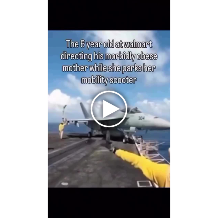 You’re the 6 year old at Walmart directing your morbidly obese mom parking her mobility scooter. #Walmart #parenting.