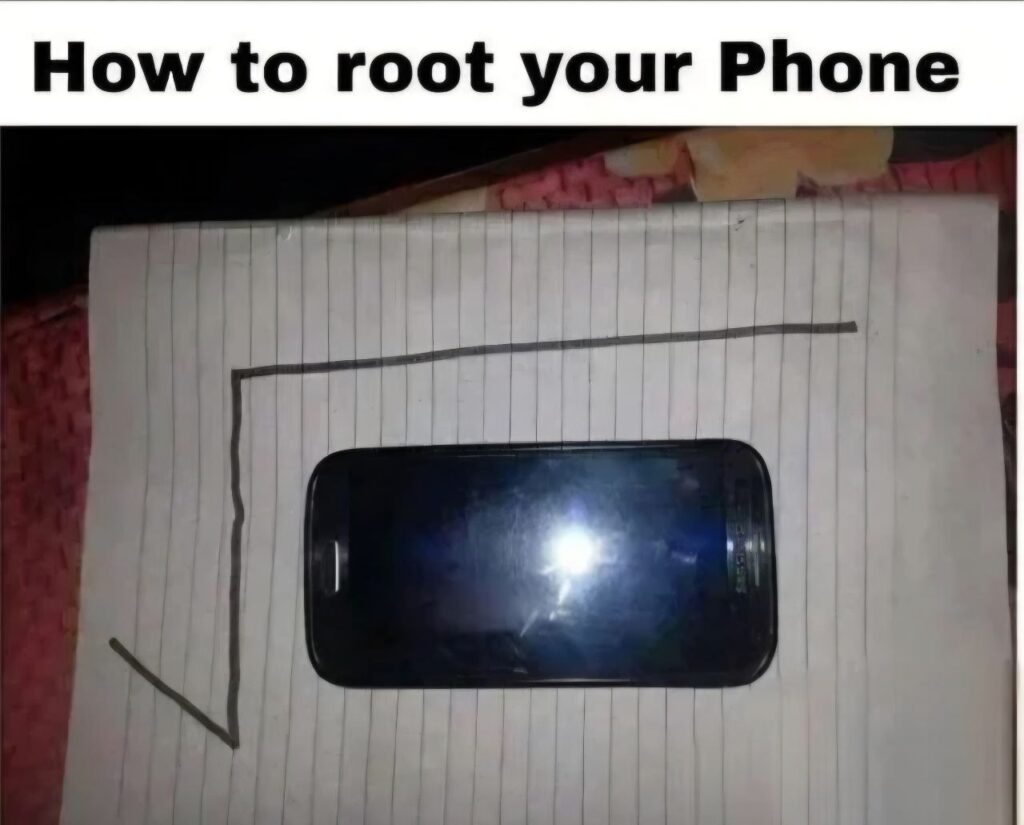 How to root your Phone—because sometimes the only roots you really need are doodled. #lifehacks #android #puns.