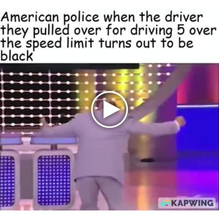 When American police pull someone over for going 5mph over and see they're Black. The plot thickens 😂 #FamilyFeud #police.
