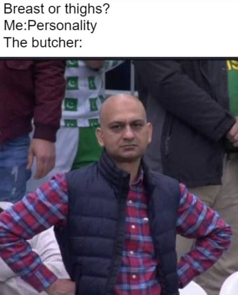 Breast or thighs? Me: Personality. The butcher: ... When you take food way too philosophically 😂 #awkward #lol.