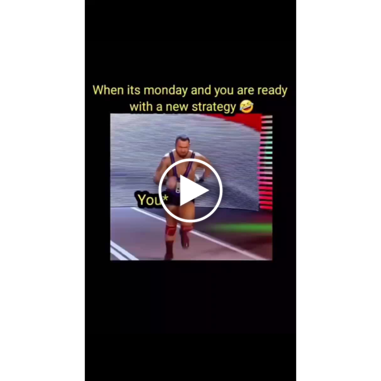 When it’s Monday and you are ready with a new strategy 🤣 You* charging at the week like a boss! #MondayMood #Energy.