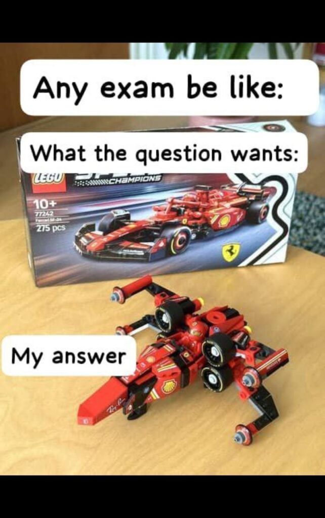 Any exam be like: What the question wants: vs My answer 😂 Who else has been here? #studentlife #exams #fail.